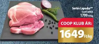 Coop Sertés Lapocka 1kg ajánlat