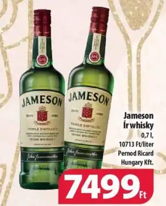 Jameson ír whisky 0,7l