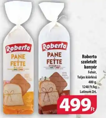Coop Roberto szeletelt kenyér 400g ajánlat