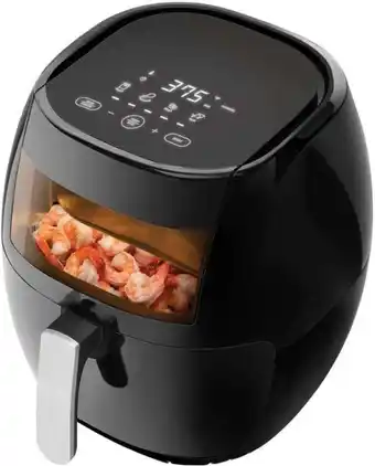 Értékcsökkent - elite 7,7 l-es air fryer + receptkönyv, 1800w olaj nélküli forró levegős fritőz digitális kijelzővel, keveről