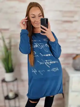 NorenStore Alján összehúzható, ejtett vállú, puha, plüssös anyagú ruha m-l-xl ajánlat