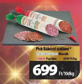 Coop Pick Rákóczi szalámi 10 dkg ajánlat