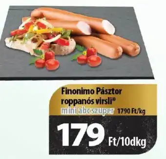 Coop Finonimo Pásztor roppanós virsli 10 dkg ajánlat