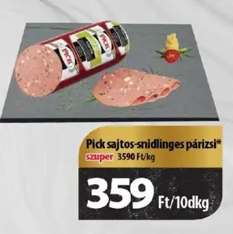 Coop Pick sajtos-snidlinges párizsi 10 dkg ajánlat