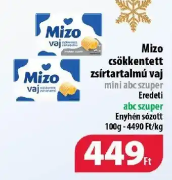 Coop Mizo csökkentett zsírtartalmú vaj 100 g ajánlat