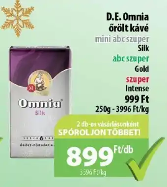 Coop D.E.Omnia őrölt kávé 250 g ajánlat