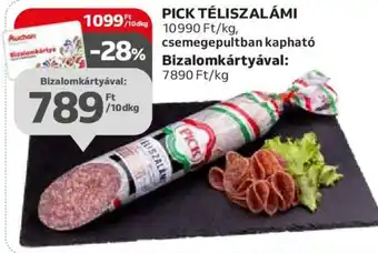 Auchan PICK TÉLISZALÁMI 10 dkg ajánlat