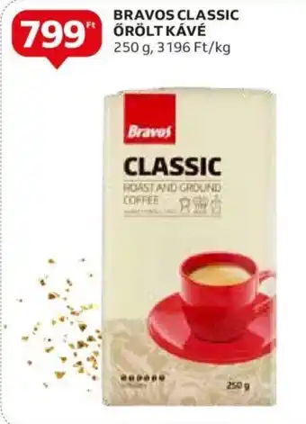 Auchan BRAVOS CLASSIC ÖRÖLT KÁVÉ 250 g ajánlat