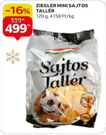 Auchan ZIEGLER MINI SAJTOS TALLÉR 120 g ajánlat