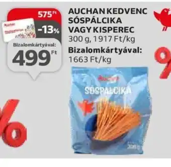 Auchan AUCHAN KEDVENC SÓSPÁLCIKA VAGY KISPEREC 300 g ajánlat