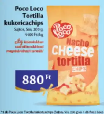 Poco Loco Tortilla kukoricachips 200 g