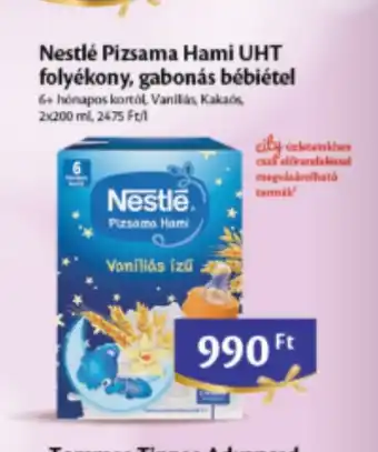 Nestlé Pizsama Hami UHT folyékony, gabonás bébiétel 2x200 ml
