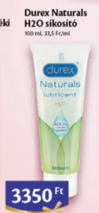 Durex Naturals H2O síkosító 100 ml