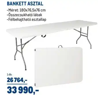 BANKETT ASZTAL