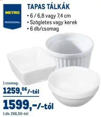 Metro METRO PROFESSIONAL TAPAS TÁLKÁK ajánlat