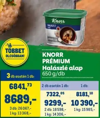 Metro KNORR PRÉMIUM Halászlé alap 650 g ajánlat