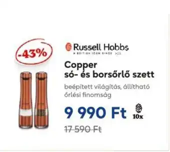 Russell Hobbs Copper só és borsőrlő szett