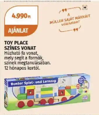 TOY PLACE SZÍNES VONAT