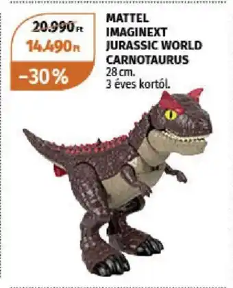 Müller MATTEL IMAGINEXT JURASSIC WORLD CARNOTAURUS ajánlat