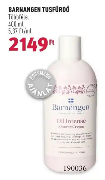 Rossmann BARNANGEN TUSFÜRDŐ 400 ml ajánlat