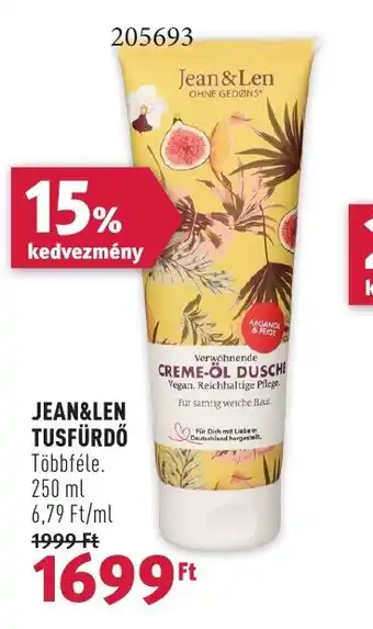 Rossmann JEAN&LEN TUSFÜRDŐ 250 ml ajánlat