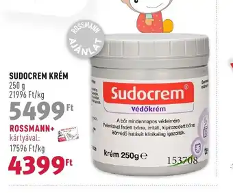 Rossmann SUDOCREM KRÉM 250 g ajánlat