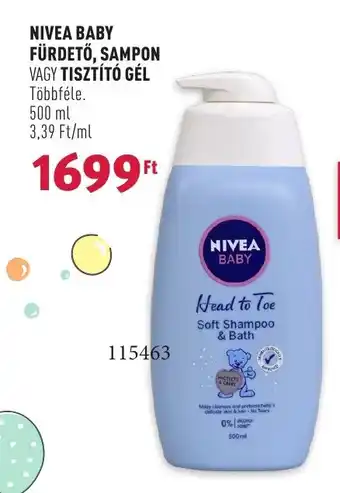 Rossmann NIVEA BABY FÜRDETŐ, SAMPON stb. 500 ml ajánlat