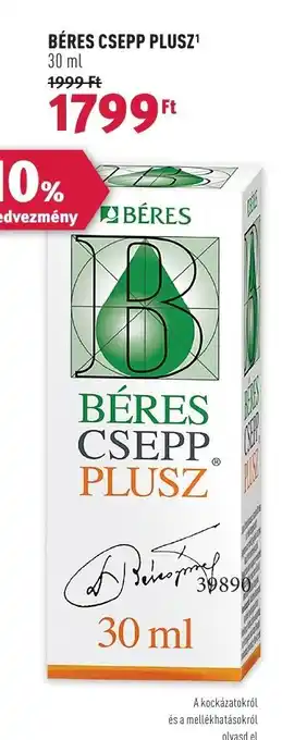 Rossmann BÉRES CSEPP PLUSZ 30 ml ajánlat