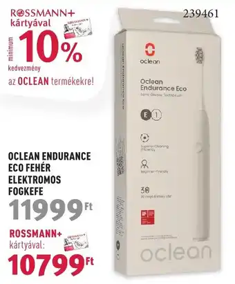 Rossmann OCLEAN ENDURANCE ECO FEHÉR ELEKTROMOS FOGKEFE ajánlat