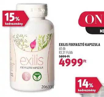 Rossmann EXILIS FOGYASZTÓ KAPSZULA 60 db ajánlat