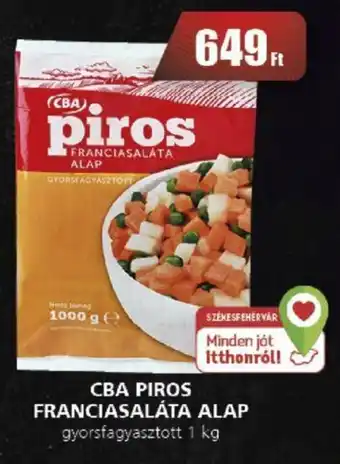 CBA CBA PIROS FRANCIASALÁTA ALAP 1 kg ajánlat