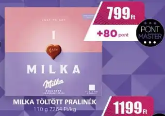 CBA MILKA TÖLTÖTT PRALINÉK 110 g ajánlat