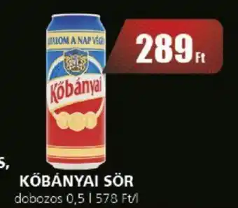 CBA KŐBÁNYAI SÖR 0,5l ajánlat