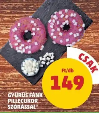 PENNY GYŰRŰS FÁNK PILLECUKOR SZÓRÁSSAL 1 db ajánlat