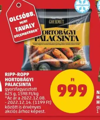 PENNY RIPP-ROPP HORTOBÁGYI PALACSINTA 625 g ajánlat