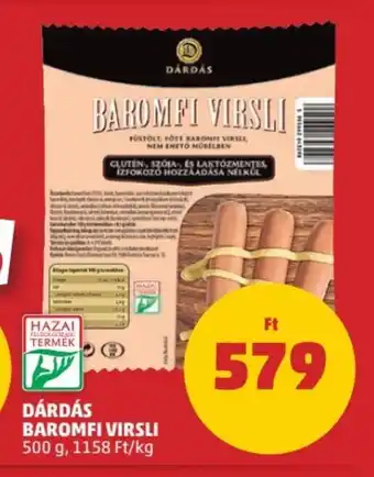 PENNY DÁRDÁS BAROMFI VIRSLI 500 g ajánlat