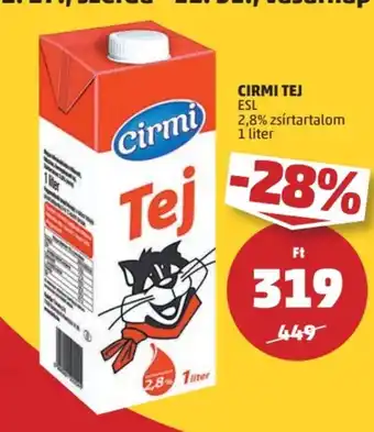 PENNY CIRMI TEJ 1 l ajánlat