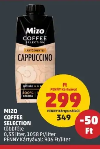 PENNY MIZO COFFEE SELECTION 0,33 l ajánlat