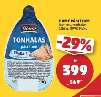 PENNY HAMÉ PÁSTÉTOM 100 g ajánlat