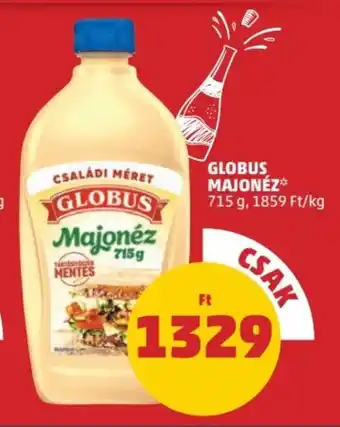 PENNY GLOBUS MAJONÉZ 715 g ajánlat
