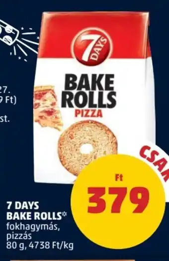 PENNY 7 DAYS BAKE ROLLS 80 g ajánlat