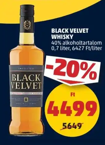 PENNY BLACK VELVET WHISKY 0,7 l ajánlat