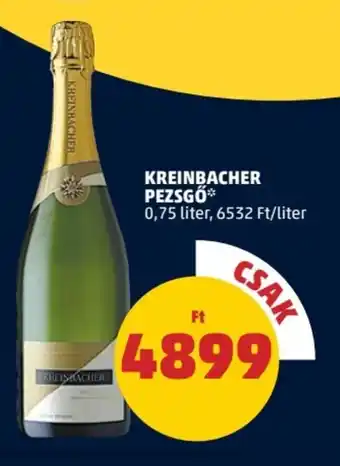 KREINBACHER PEZSGŐ 0,75 l