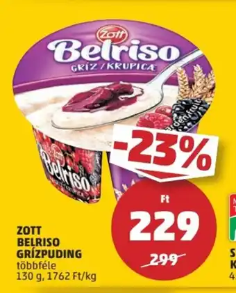 PENNY ZOTT BELRISO GRÍZPUDING 130 g ajánlat