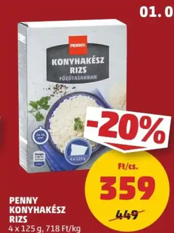 PENNY PENNY KONYHAKÉSZ RIZS 4 x 125 g ajánlat