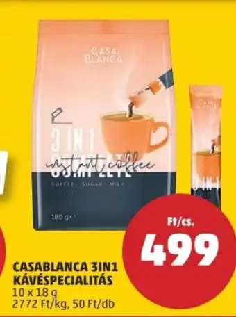 PENNY CASABLANCA 3IN1 KÁVÉSPECIALITÁS 10 x 18 g ajánlat