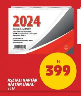 PENNY ASZTALI NAPTÁR HÁTTÁMLÁVAL 1 db ajánlat