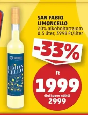 PENNY SAN FABIO LIMONCELLO 0,5 l ajánlat