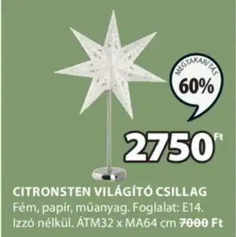 CITRONSTEN VILÁGÍTÓ CSILLAG 1 db
