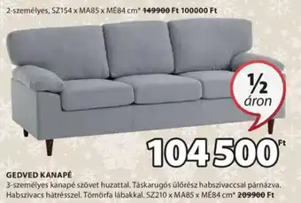 JYSK GEDVED KANAPÉ 1 db ajánlat